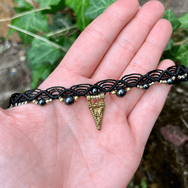 Ras de cou « Pléioné » Hématite