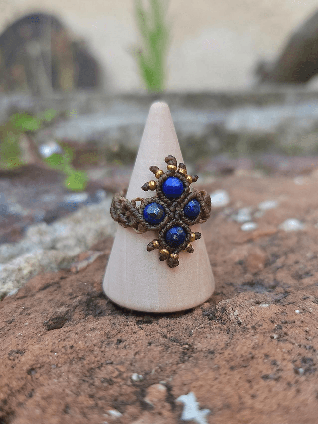 Bague "Pléioné" Lapis Lazuli (T.53-54)