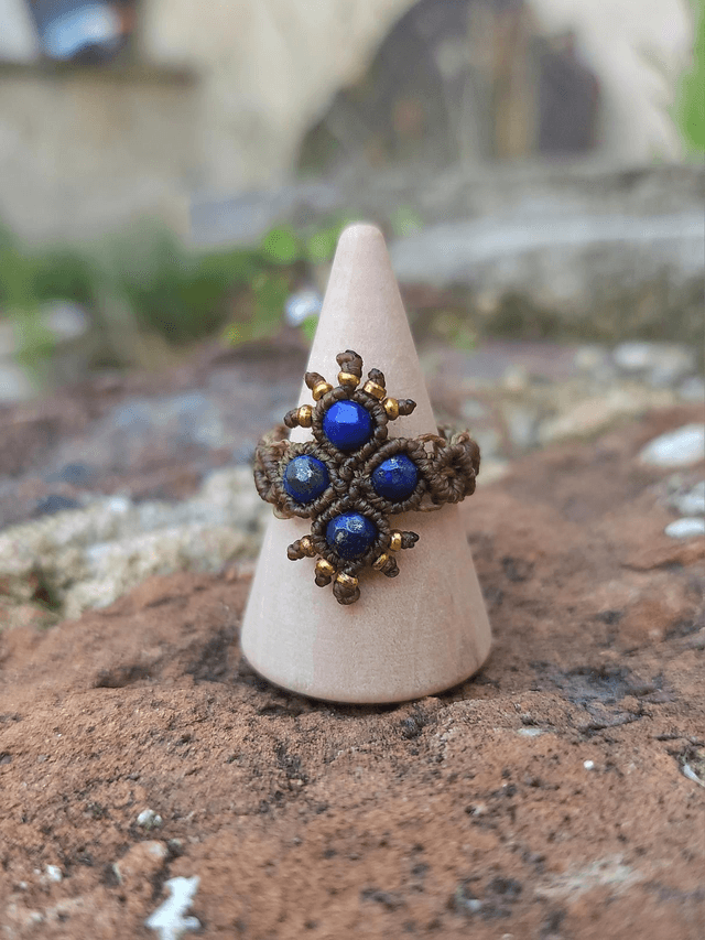Bague "Pléioné" Lapis Lazuli (T.53-54)