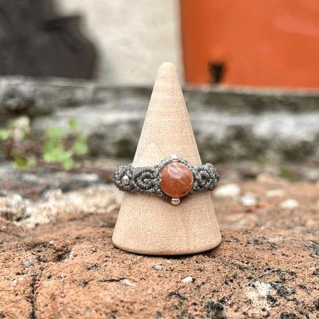 Bague « Mérope » Pierre de soleil (T.59-61)