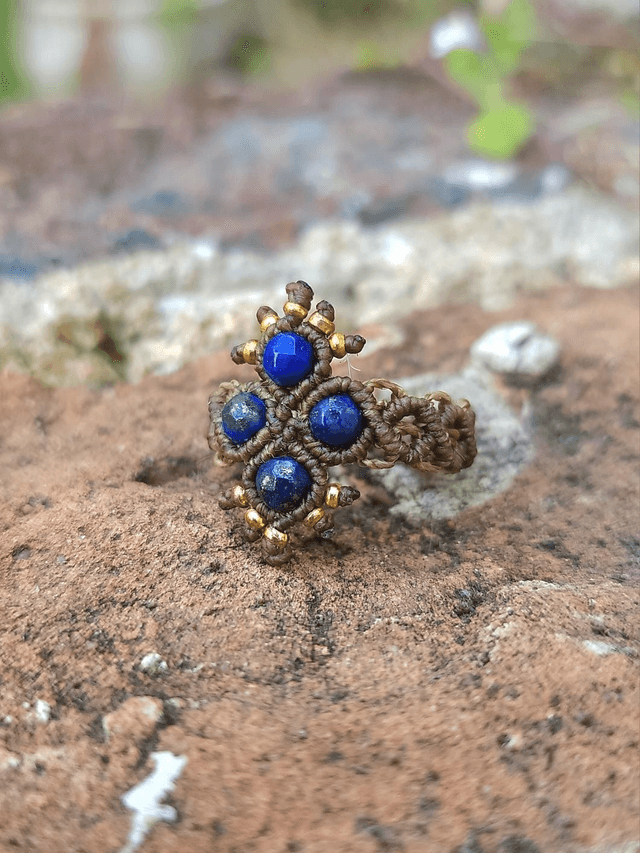 Bague "Pléioné" Lapis Lazuli (T.53-54)