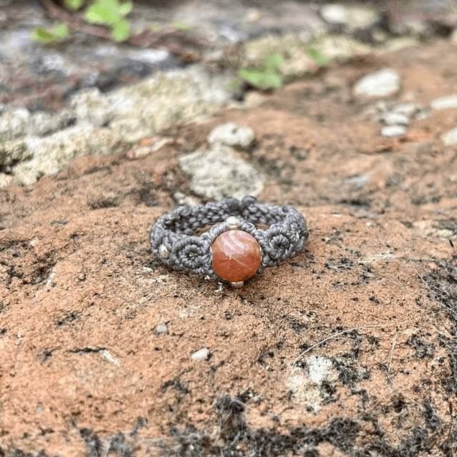 Bague « Mérope » Pierre de soleil (T.59-61)