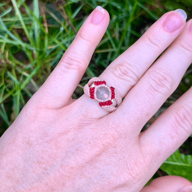 Bague « Maïa » Labradorite (Taille Réglable)