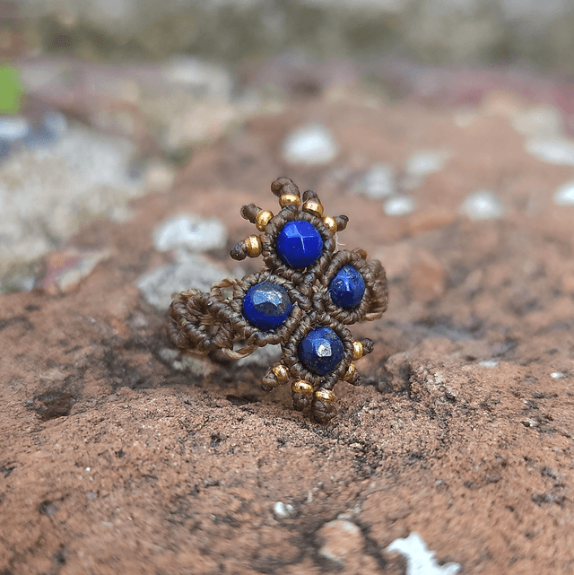 Bague "Pléioné" Lapis Lazuli (T.53-54)