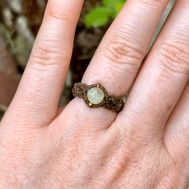 Bague « Mérope » Phrénite (T.50-52)